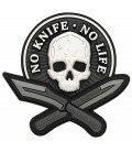 Emblemat No Knife-No Life BLACK