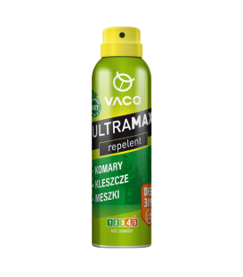 VACO ULTRAMAX Spray na komary, kleszcze i meszki DEET 30% Aerozol 170 ml
