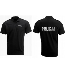 Koszulka POLO służbowa POLICJA CZARNA
