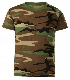 T-SHIRT Koszulka dziecięca camouflage BROWN