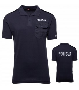 Koszulka POLO służbowa POLICJA GRANATOWA nowy wzór